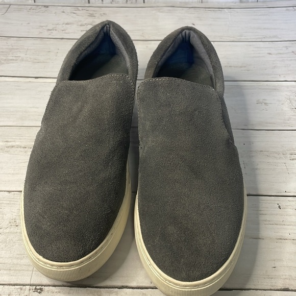 J/Slides NYC Grey Suede Platform Slip On Sneakers - Picture 5 of 10